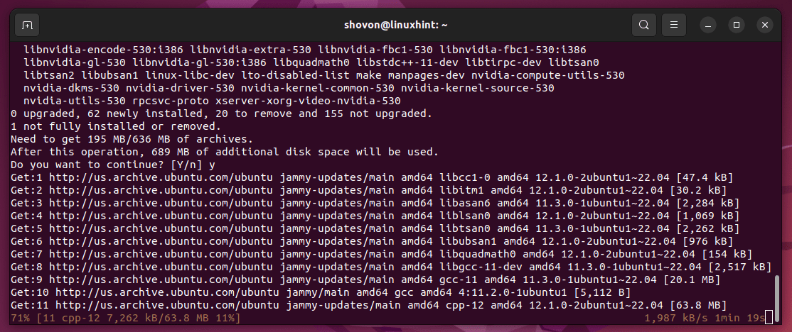 How To Update The Nvidia Drivers On Ubuntu 22.04 Lts 19 Graphical user interface, text description automatically generated