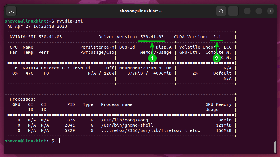 How To Install The Latest Version Of Nvidia Cuda On Ubuntu 22.04 Lts 9 Text description automatically generated