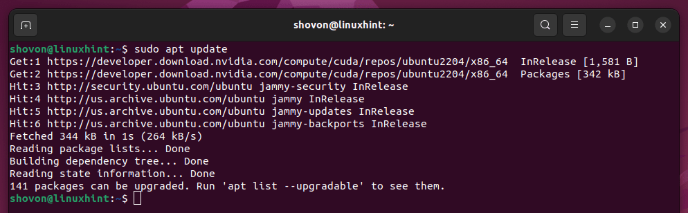 How To Install The Latest Version Of Nvidia Cuda On Ubuntu 22.04 Lts 16 Text description automatically generated