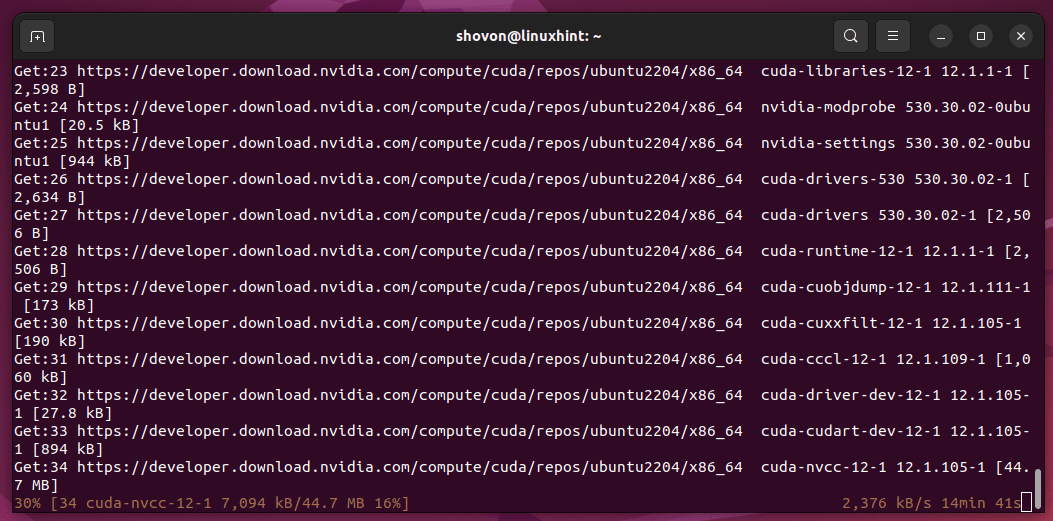 How To Install The Latest Version Of Nvidia Cuda On Ubuntu 22.04 Lts 19 Text description automatically generated