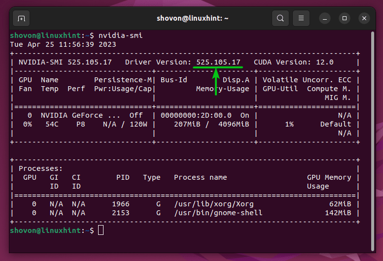 How To Update The Nvidia Drivers On Ubuntu 22.04 Lts 2 Text description automatically generated