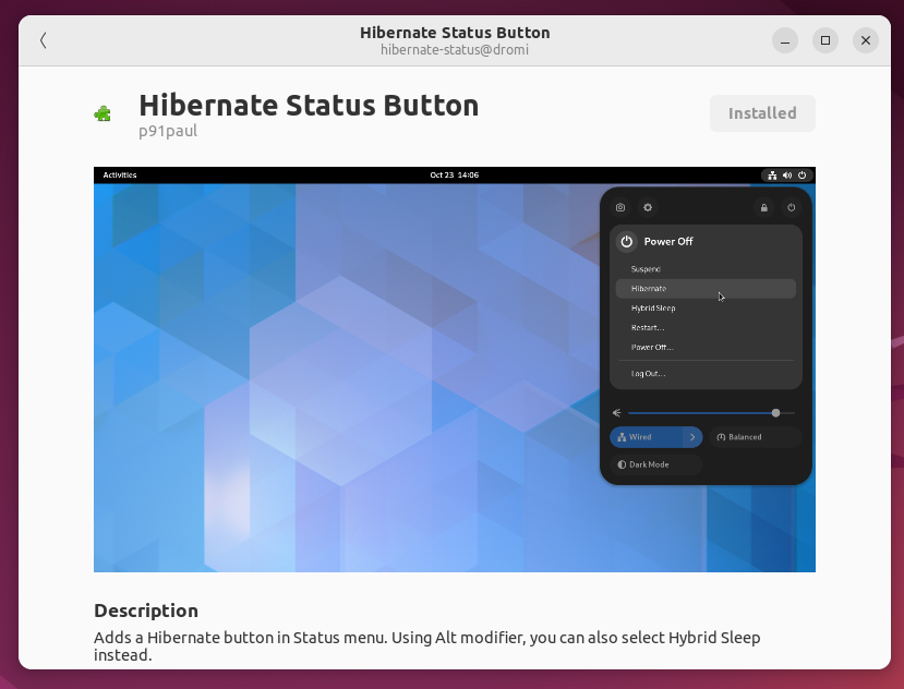 How To Enable Hibernate In Ubuntu 22.04 Lts 39 A screenshot of a computer description automatically generated