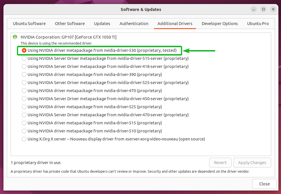 How To Clean Install Nvidia Drivers On Ubuntu 22.04 Lts 2 Graphical user interface, text, application, email description automatically generated