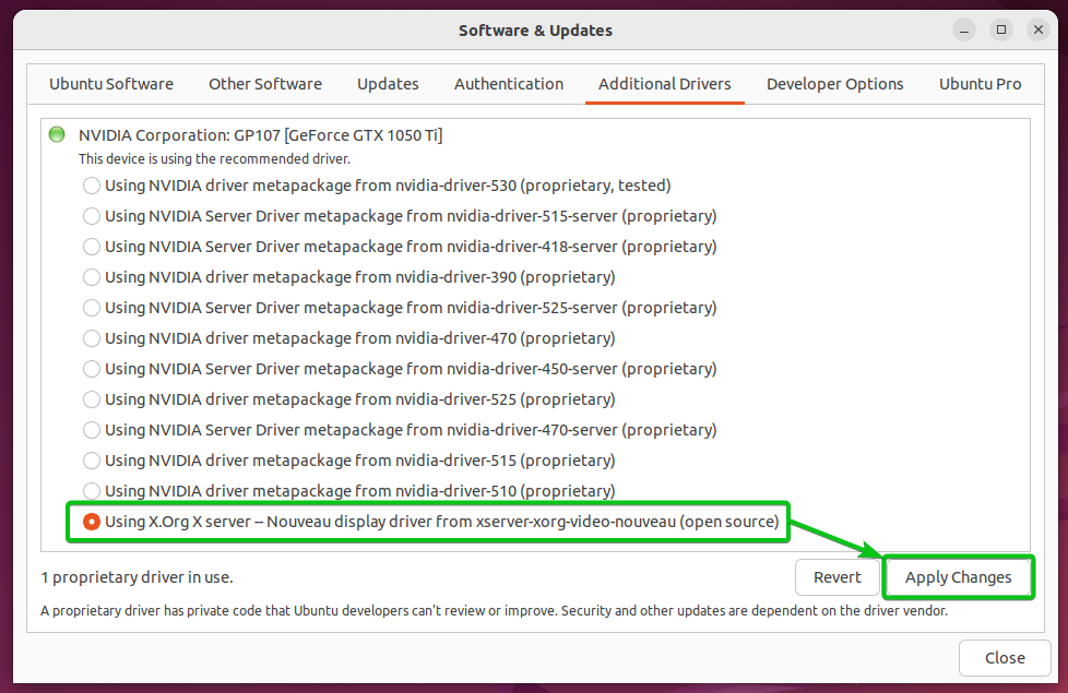 How To Clean Install Nvidia Drivers On Ubuntu 22.04 Lts 3 Graphical user interface, text, application, email description automatically generated