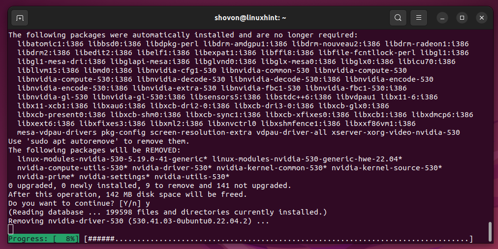 How To Clean Install Nvidia Drivers On Ubuntu 22.04 Lts 10 Text description automatically generated
