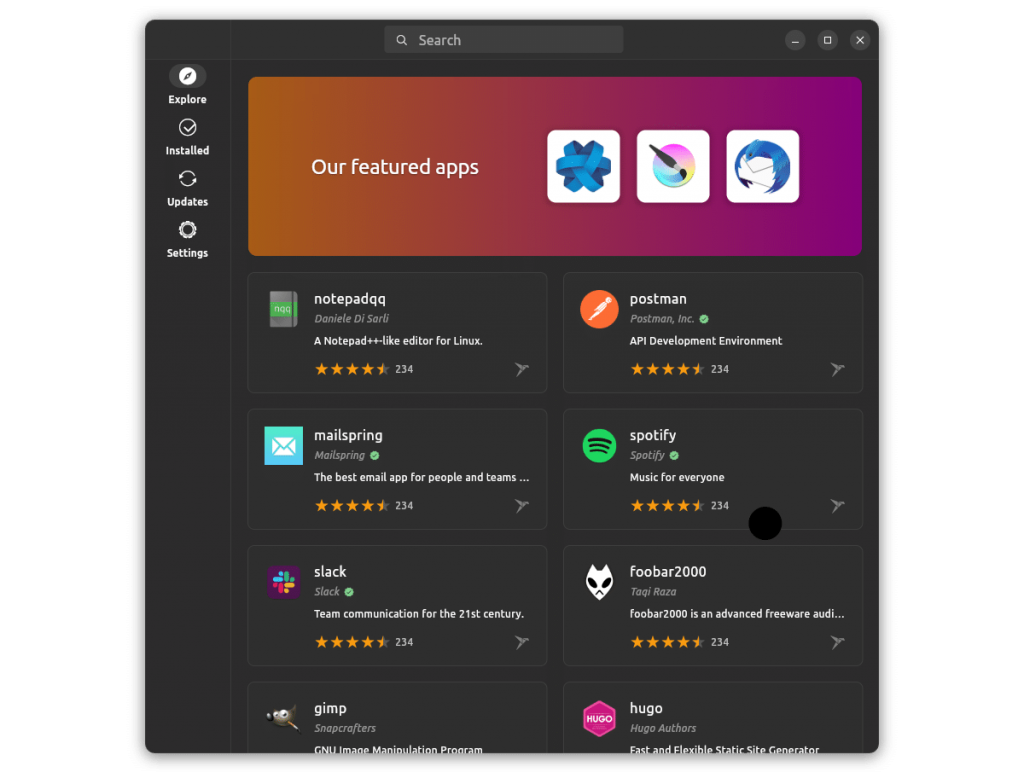 Ubuntu 23. 10 presentará un administrador de aplicaciones que dará prioridad a paquetes snap