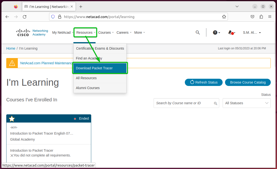 How To Install Cisco Packet Tracer On Ubuntu 22.04 Lts 5 A screenshot of a computer description automatically generated