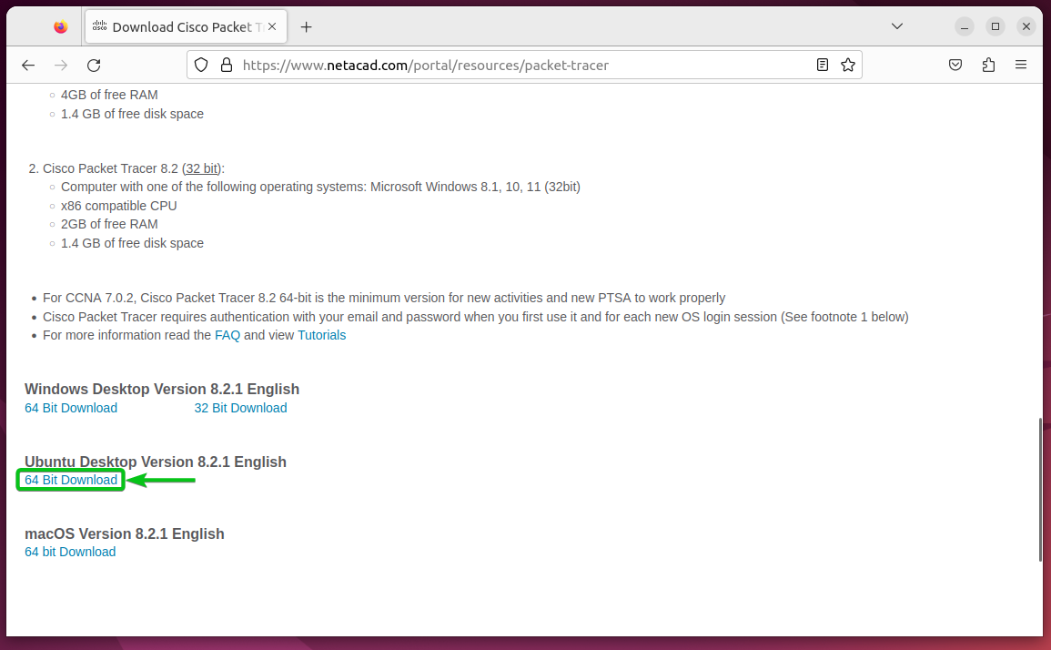 How To Install Cisco Packet Tracer On Ubuntu 22.04 Lts 6 A screenshot of a computer description automatically generated with medium confidence