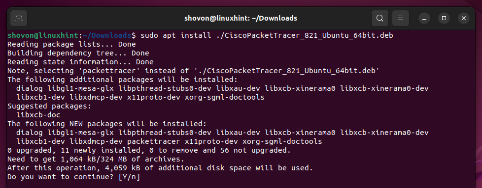 How To Install Cisco Packet Tracer On Ubuntu 22.04 Lts 14 A screenshot of a computer description automatically generated