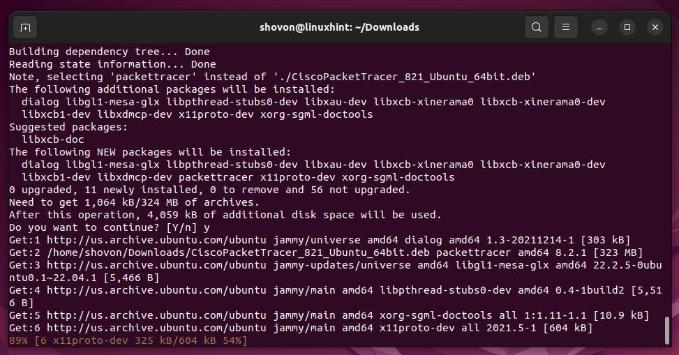 How To Install Cisco Packet Tracer On Ubuntu 22.04 Lts 15 A screenshot of a computer description automatically generated