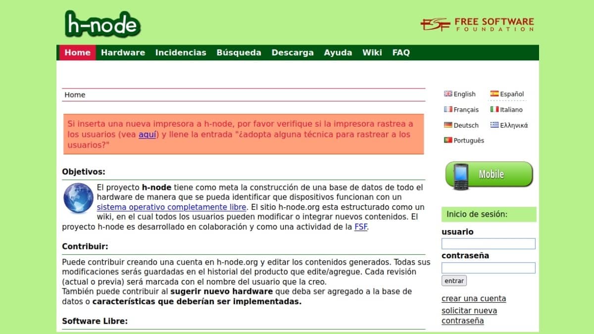H-Node: Sitio Web Para Validar Si Un Hw Es Compatible Con Linux 3 H-node: sitio web con una gran bd de hw compatible con linux