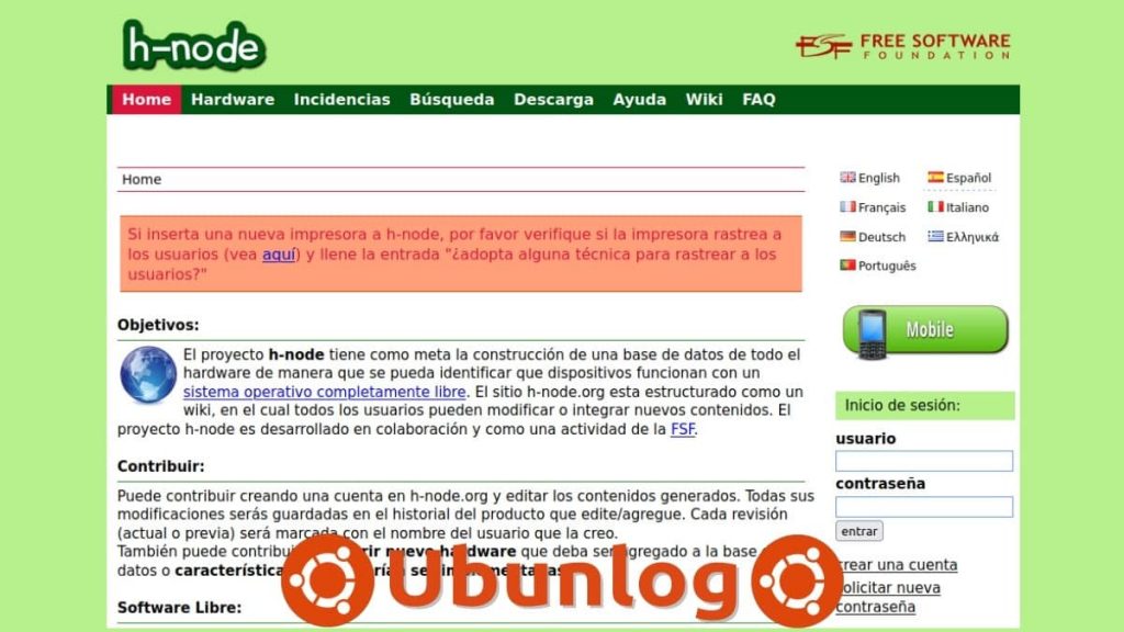 H-node: sitio web para validar si un hw es compatible con linux