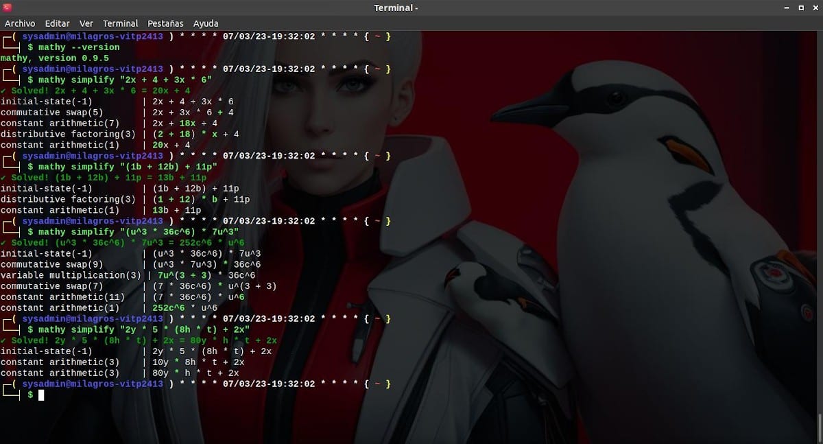 Mathy: Útil Herramienta Cli Para Resolver Problemas De Álgebra 3 Mathy sobre gnu/linux con python