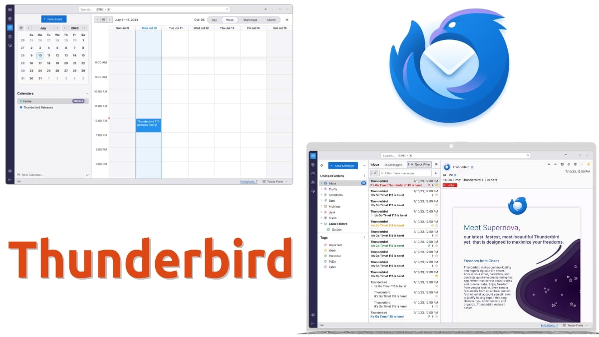 Thunderbird 115 Supernova: ¡Está Listo, Conoce Sus Novedades! 3 Thunderbird 115 supernova: estrenando nuevo diseño visual