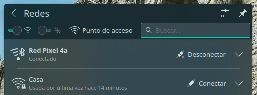 Kde Sigue Preparando Plasma 6, Y Esta Semana Han Corregido Muy Pocos Bugs 2 Applet de redes en una conexión con bluetooth