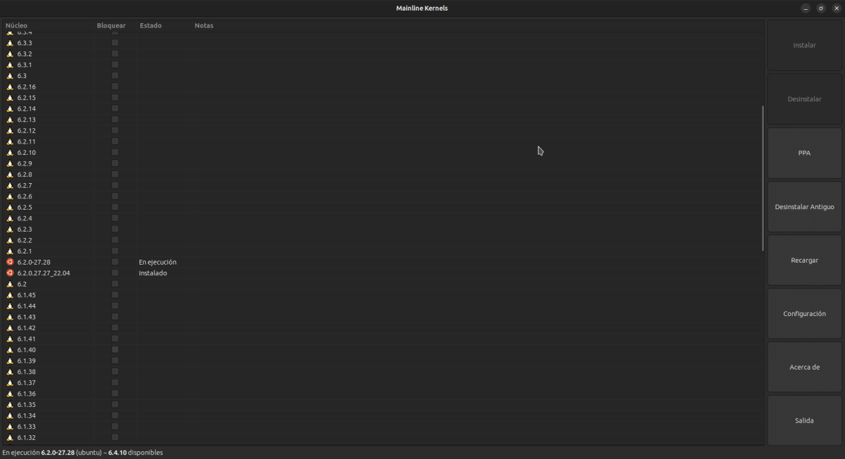 Mainline Kernels, Instala Versiones Del Kernel «Mainline» En Ubuntu Y Cualquier Derivado De Debian 3 Ventana principal del sucesor de ukuu