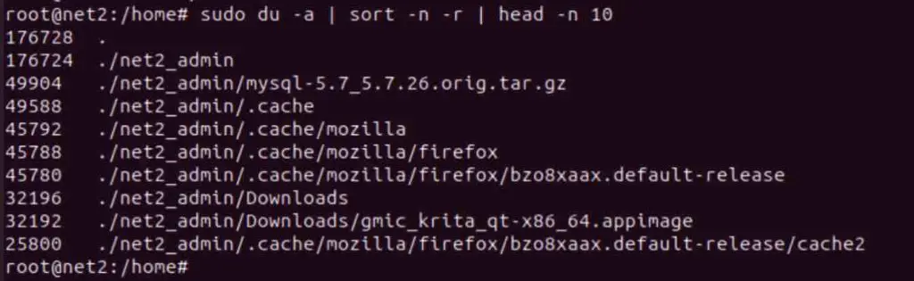 4 Ways To Find Large Files On Linux And Free Up Disk Space 6 4 ways to find large files on linux and free up disk space 5