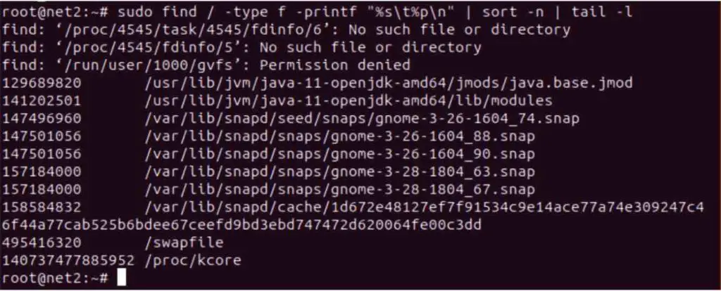 4 Ways To Find Large Files On Linux And Free Up Disk Space 2 4 ways to find large files on linux and free up disk space 2
