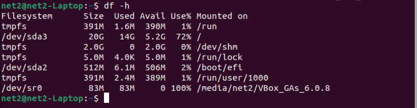 How To Check Disk Space In Ubuntu 22.04 2 How to check disk space in ubuntu 22. 04 2
