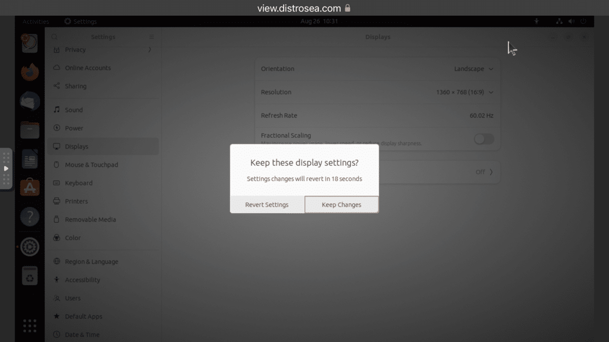 Cómo Usar Ubuntu Desde Tu Teléfono Móvil O Tablet (Gracias A Distrosea) 10 Mantener cambios de resolución