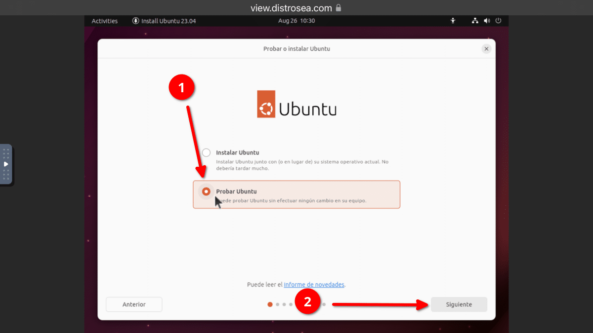 Cómo Usar Ubuntu Desde Tu Teléfono Móvil O Tablet (Gracias A Distrosea) 7 Probar ubuntu