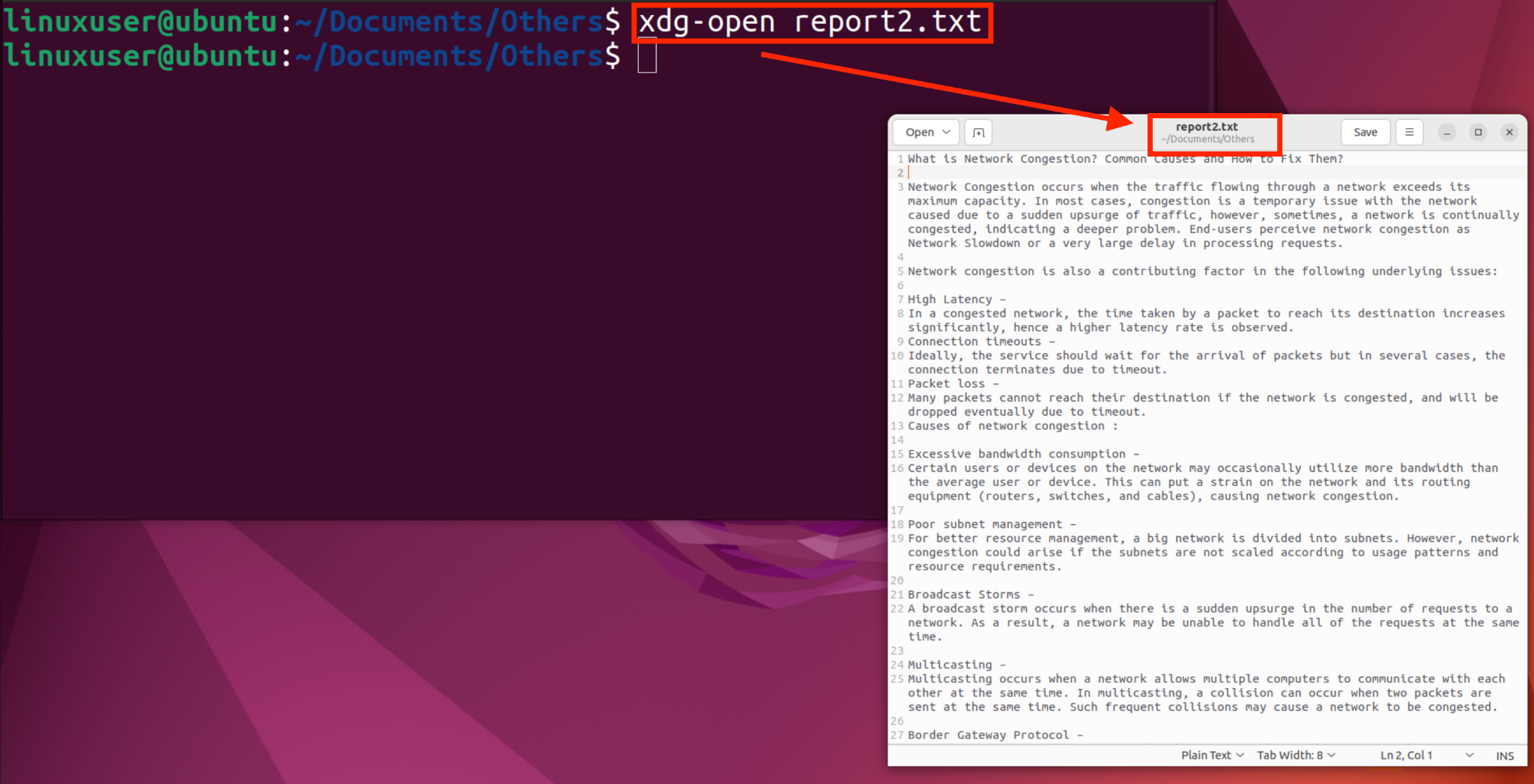 How To Open A Text File From A Terminal In Ubuntu 22.04? 11 How to open a text file from a terminal in ubuntu 22. 04? 11