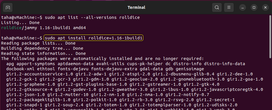 How To Install A Specific Version Of Some Packages In Linux/Ubuntu? 7 How to install a specific version of some packages in linux/ubuntu? 7