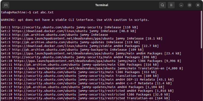 How To Save Terminal Output To A File In Ubuntu? 15 How to save terminal output to a file in ubuntu? 15