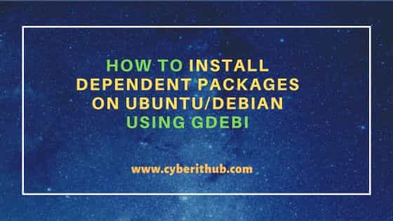How to install dependent packages on ubuntu/debian using gdebi