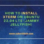 How to install xterm on ubuntu 22. 04 lts (jammy jellyfish)