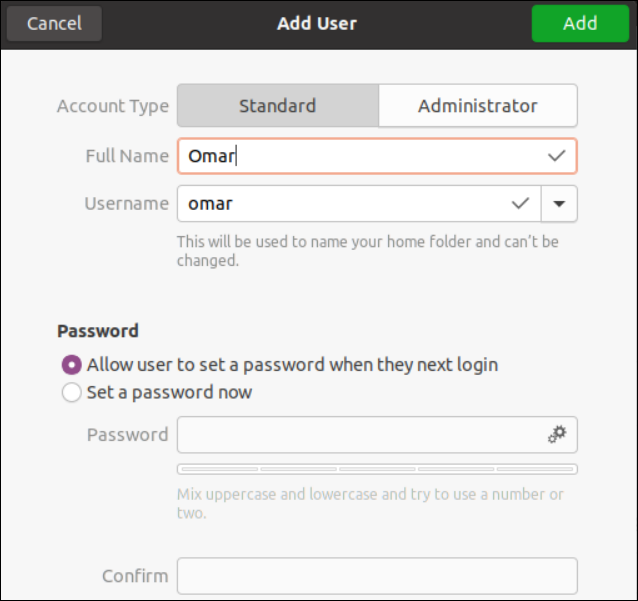 Adding Users To Ubuntu Step-By-Step 5 Adding users to ubuntu step-by-step 5