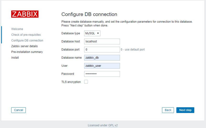 How To Install Zabbix Server 6.4 On Ubuntu 22.04 3 Zabbix-server-install-configure-db-connection