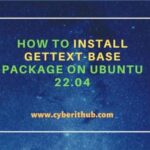 How to install gettext-base package on ubuntu 22. 04