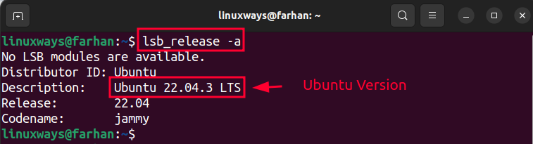 How to check ubuntu version