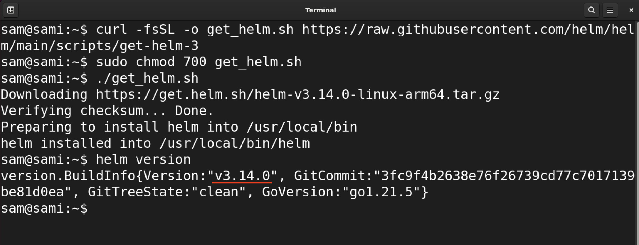 Install Helm On Ubuntu 8 Install helm on ubuntu 8