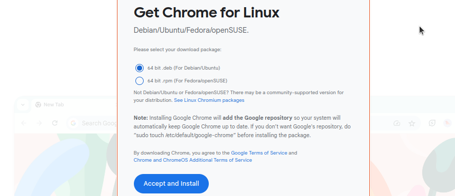 How To Install Google Chrome On Ubuntu 24.04 8 Select-chrome-version