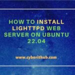 How to install lighttpd web server on ubuntu 22. 04