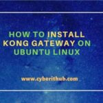 How to install kong gateway on ubuntu linux