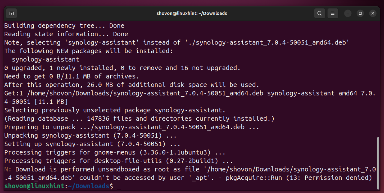 How To Install Synology Assistant App On Ubuntu 24.04 Lts 7 How to install synology assistant app on ubuntu 24. 04 lts 7