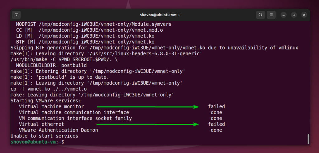 How to sign vmware workstation pro kernel modules on uefi secure boot enabled linux systems