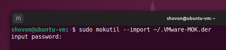 How To Sign Vmware Workstation Pro Kernel Modules On Uefi Secure Boot Enabled Linux Systems 5 How to sign vmware workstation pro kernel modules on uefi secure boot enabled linux systems 5