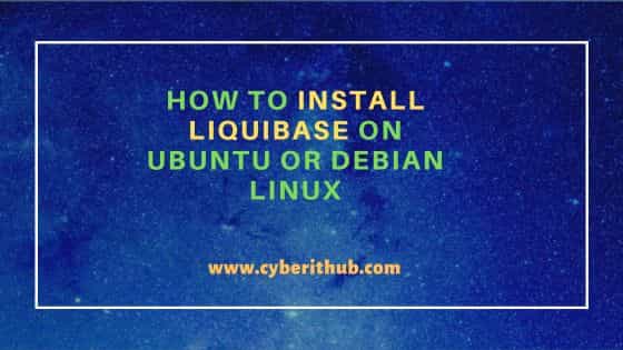 How to install liquibase on ubuntu or debian linux