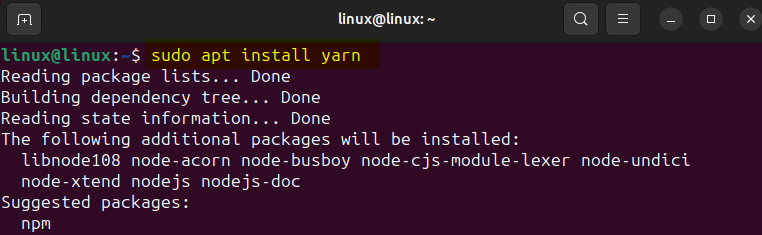 How To Install Yarn On Ubuntu 24.04 3 How to install yarn on ubuntu 24. 04 3