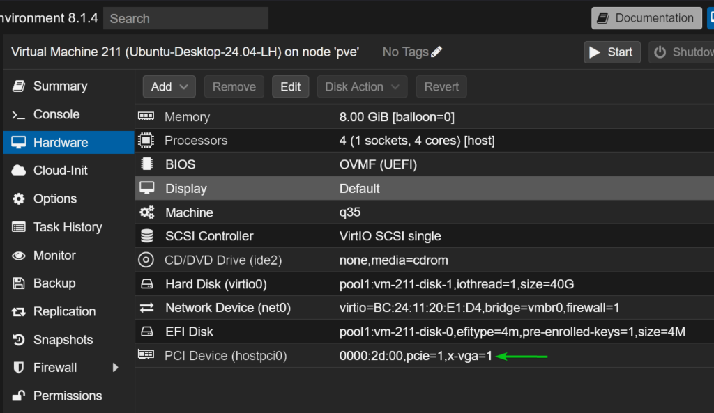 How To Passthrough An Nvidia Gpu On A Proxmox Ve Ubuntu 24.04 Lts Virtual Machine (Vm) 3 How to passthrough an nvidia gpu on a proxmox ve ubuntu 24. 04 lts virtual machine (vm) 3