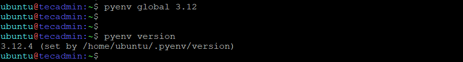 How To Install And Configure Pyenv On Ubuntu In Minutes 2 Pyenv set default python version
