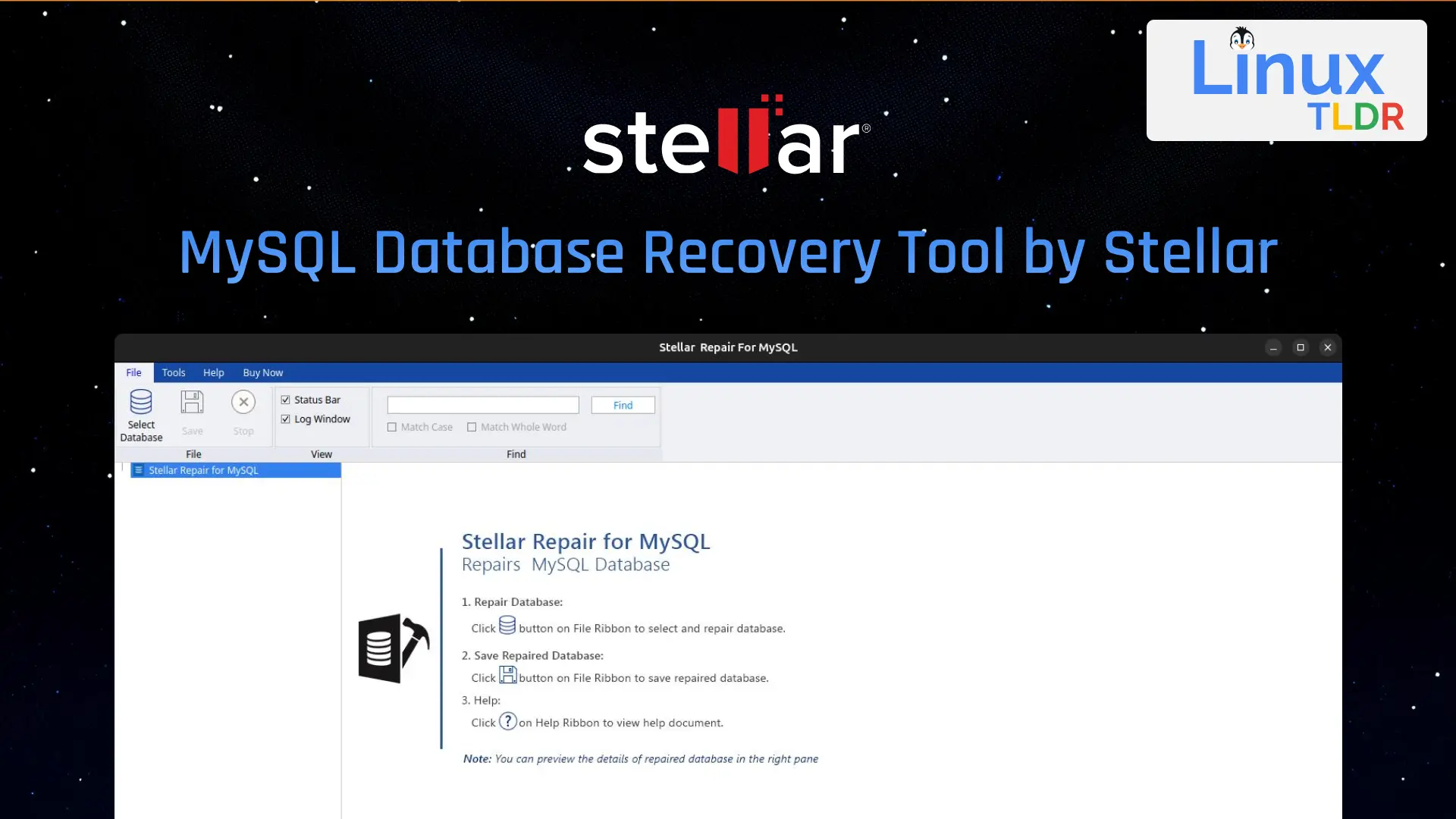 Stellar Repair For Mysql – Product Review 1 Mysql database recovery tool