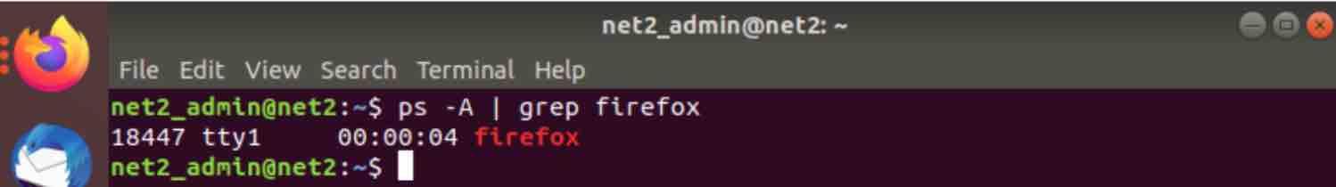 How To Kill Processes In Linux: Beginner-Friendly Guide To Command Line Termination 8 Active firefox browser with red dots indicator