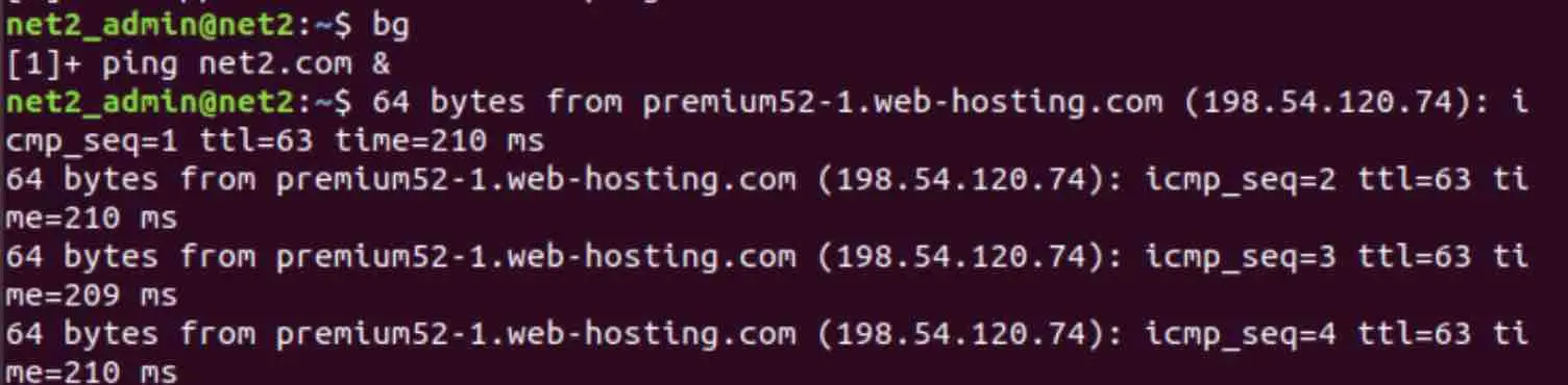 Linux Processes: A Beginner’s Guide To Understanding &Amp; Management 9 Bg command output - resumed ping process