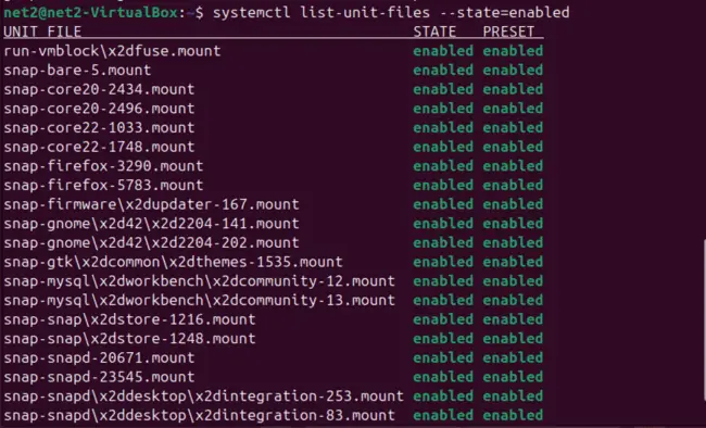 Maximize Ubuntu 24.04 Speed And Efficiency: A Complete Tuning Guide 3 Systemctl list unit files output