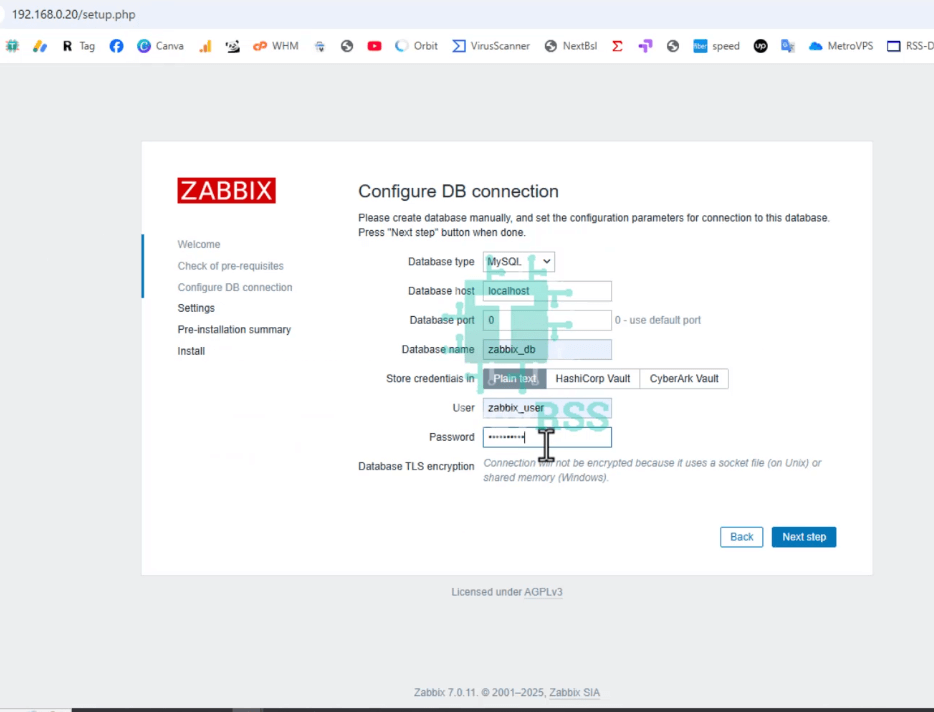 How To Install Zabbix Server 7.0 On Ubuntu 22.04 3 Zabbix7. 0-install-configure-db-connection